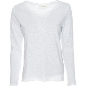 American Vintage, Dames, Tops, Wit, Maat: S Leer,