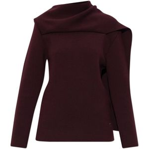 Courrèges, Dames, Truien, Rood, Maat: XS Wol,