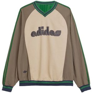 Adidas, Heren, Sweatshirts & Hoodies, Bruin, Maat: XL Polyamide,