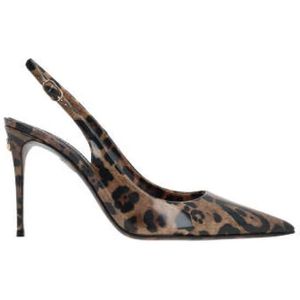 Dolce & Gabbana, Dames, Schoenen, Bruin, Maat: 37 1/2 EU Leer,