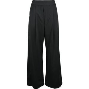 Moncler, Dames, Broeken, Zwart, Maat: XS Wol,