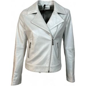Oakwood, Dames, Jassen, Wit, Maat: S Leer,