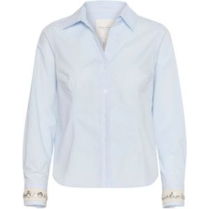 Part Two, Dames, Blouses & Shirts, Blauw, Maat: S Katoen,