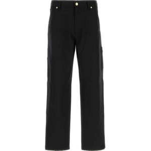 Versace - Wollen Casual Broek - Zwart - Heren