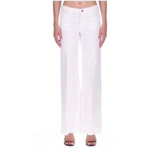 Ermanno Scervino, Dames, Broeken, Wit, Maat: XS Denim,