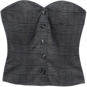 Aniye By, Dames, Tops, Grijs, Maat: L Leer,