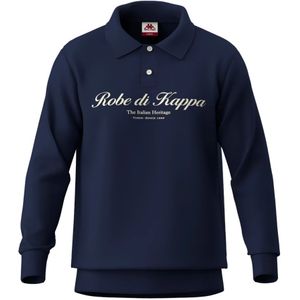 Kappa, Heren, Tops, Blauw, Maat: L Katoen,