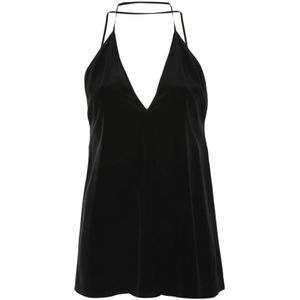 TotêMe, Dames, Tops, Zwart, Maat: XS Zijde,