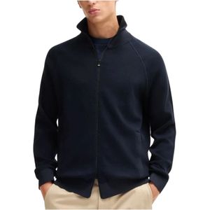 Hugo, Heren, Sweatshirts & Hoodies, Blauw, Maat: XL Katoen,