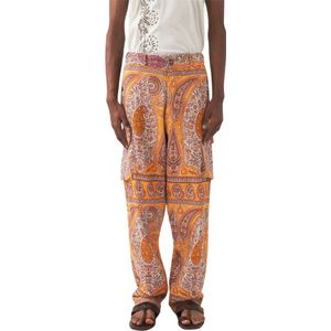 Antik Batik, Heren, Broeken, Oranje, Maat: M Katoen,