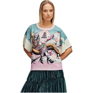 Custo Barcelona, Dames, Tops, Veelkleurig, Maat: S Katoen,