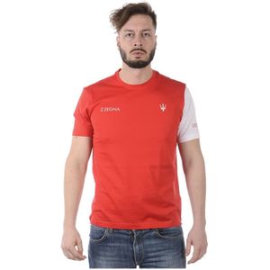 Zegna, Heren, Tops, Rood, Maat: L