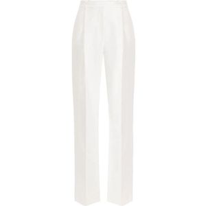 Elisabetta Franchi, Dames, Broeken, Beige, Maat: XS Leer,