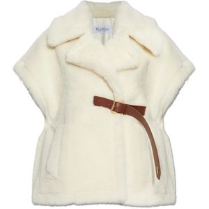 Max Mara, Dames, Jassen, Wit, Maat: S/M Zijde,