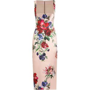 Dolce & Gabbana, Dames, Jurken, Veelkleurig, Maat: XS Satijn,