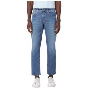 Fay, Heren, Jeans, Blauw, Maat: W38 Denim,