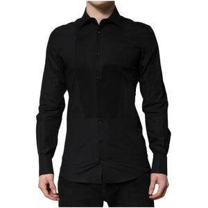 Dolce & Gabbana - Zwart Goud - Formeel Overhemd - Heren - Katoen