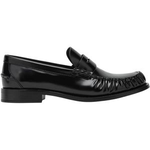 Prada, Dames, Schoenen, Zwart, Maat: 36 1/2 EU Leer,