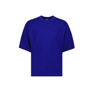 Burberry Cavalier EKD Oversized T-shirt , Blue , Heren , Maat: S