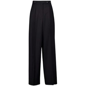 Givenchy, Dames, Broeken, Zwart, Maat: S Wol,