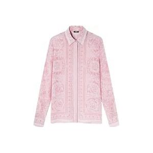 Versace Formele Barok Overhemd , Pink , Dames , Maat: M