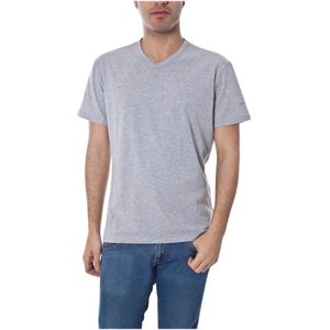 Daniele Alessandrini, Heren, Tops, Grijs, Maat: M Katoen,