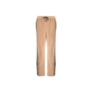 Dsquared2 Corduroy Track Pants met zijstreep , Beige , Dames , Maat: S