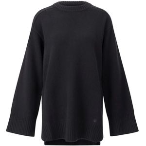 Loulou Studio, Dames, Truien, Zwart, Maat: L Zijde,