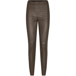 Mos Mosh - Mmlucia - Leggings - Slate Black - 100% Leer