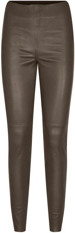 Mos Mosh - Mmlucia - Leggings - Slate Black - 100% Leer