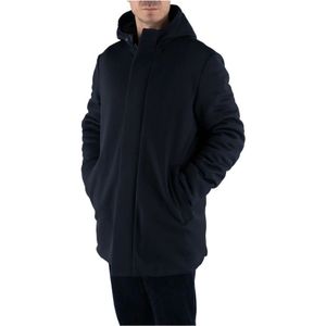 Distretto12, Heren, Mantels, Blauw, Maat: XL