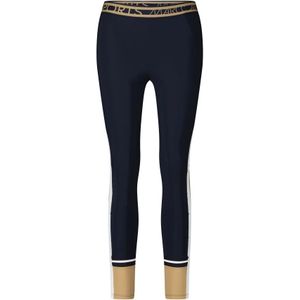 Marc Cain - Colorblock - Legging - Blauw - Elastische Brede Tailleband