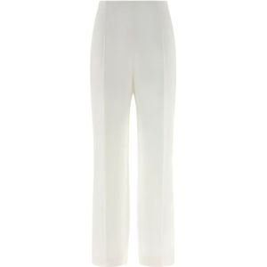 Alberta Ferretti, Dames, Broeken, Wit, Maat: XS Viscose,
