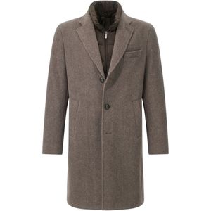 Boggi Milano - Wollen Gewatteerde Jas - Bruin - Heren