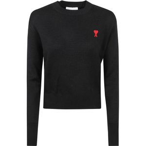 Ami Paris, Dames, Truien, Zwart, Maat: S Wol,
