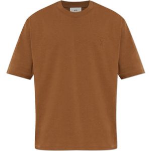 Ami Paris, unisex, Tops, Bruin, Maat: XL Katoen,