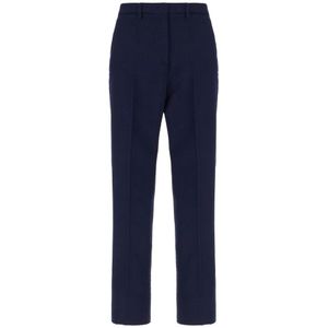 Etro, Dames, Broeken, Blauw, Maat: M Katoen,