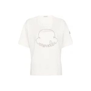 Moncler T-Hemden , White , Dames , Maat: S