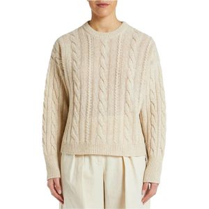 Pennyblack, Dames, Truien, Beige, Maat: L Wol,