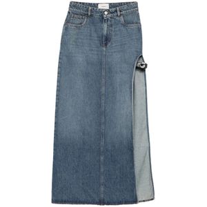 Coperni, Dames, Rokken, Blauw, Maat: S Denim,