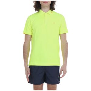 Sun68, Heren, Tops, Geel, Maat: M Katoen,