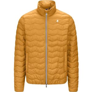 K-Way, Heren, Jassen, Oranje, Maat: S Nylon,