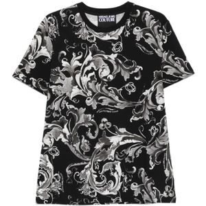 Versace Jeans Couture - Shirt - Grijs - Bloemenprint - Kwartmouw