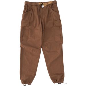 White Sand, Heren, Broeken, Bruin, Maat: XL Katoen,