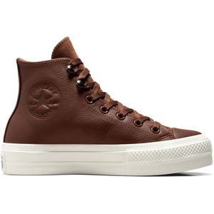 Converse - CHUCK TAYLOR ALL STAR LEATHER - Sneakers - TOTALLY FUDGED/EGRET