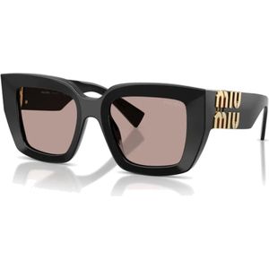 Miu Miu - MU B05S - Zonnebrillen - Zwart - Acetaat