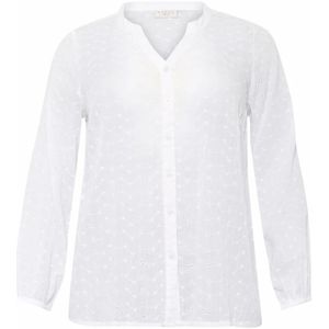 Kaffe Curve, Dames, Blouses & Shirts, Wit, Maat: 3XL Katoen,
