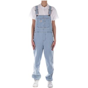 Dickies, Dames, Jumpsuits & Playsuits, Blauw, Maat: S Katoen,