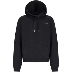 Jacquemus, Heren, Sweatshirts & Hoodies, Zwart, Maat: 2XL Katoen,