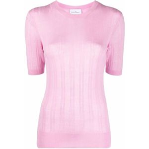 Ferragamo, Dames, Truien, Roze, Maat: L Wol,